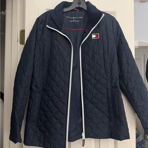 Tommy Hilfiger Navy Quilted Lightweight Utility Jacket